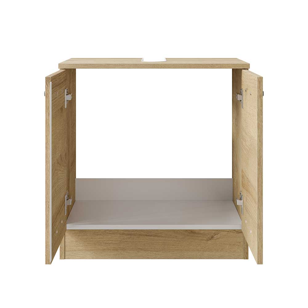 Holzoptik Waschbeckenschrank in Eiche - Habanna
