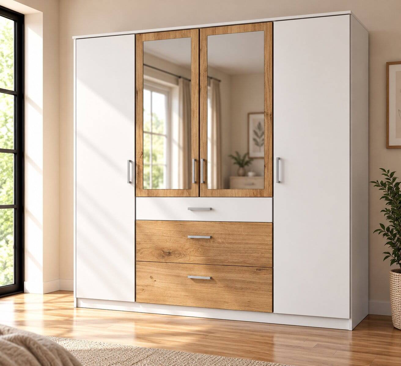 Schrank fürs Schlafzimmer mit Spiegel - Calassina