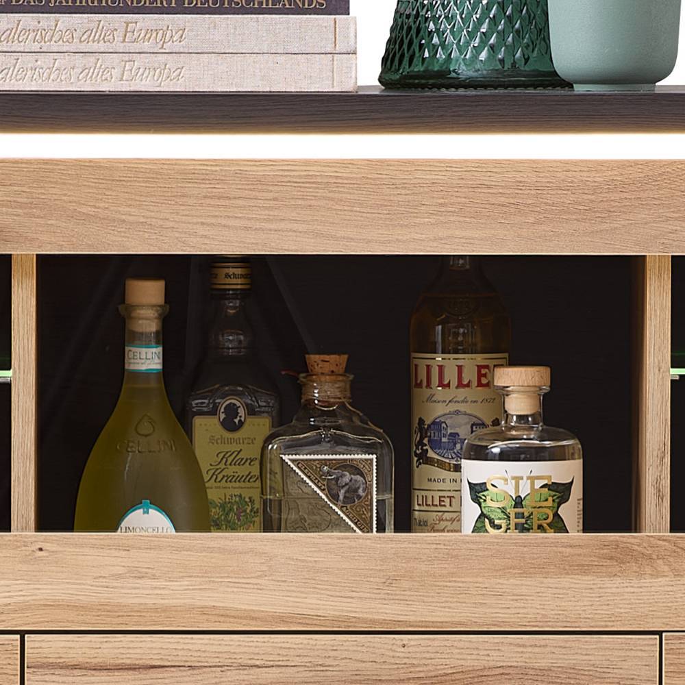 Barschrank Highboard 128 cm breit - Zorro