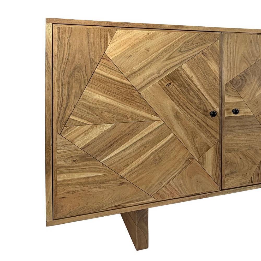 Design-Sideboard aus Akazienholz - Service