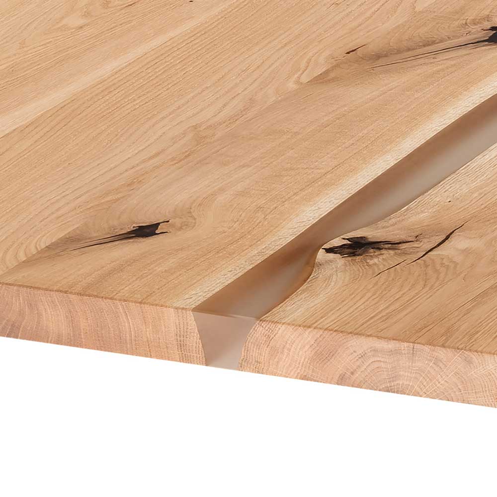 Esstisch mit Design-X-Beinen - Opal