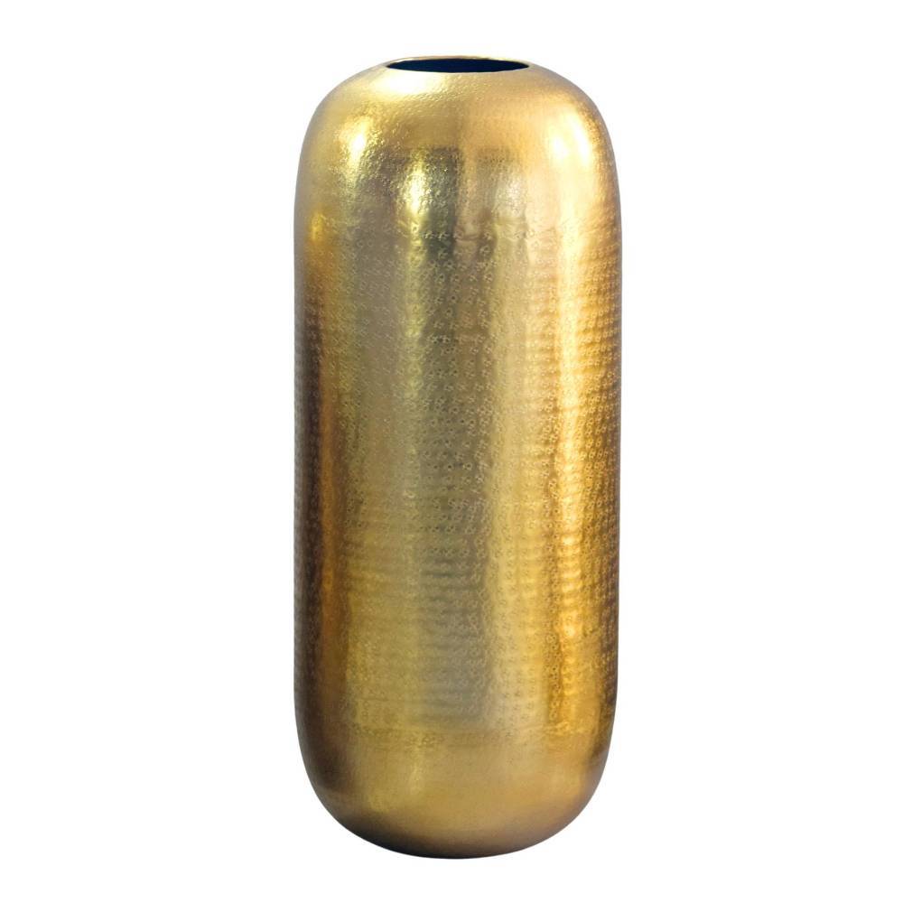Aluminium-Bodenvase in Goldfarben - Brocus