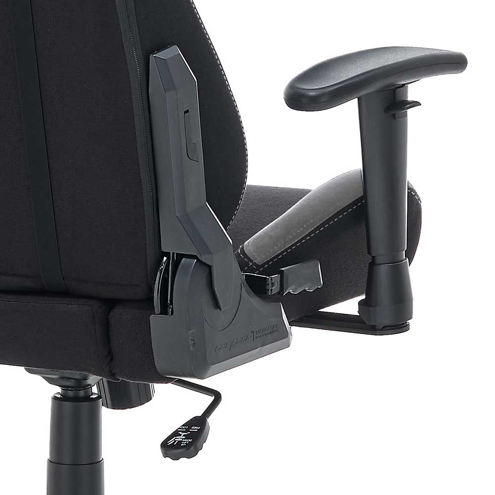 Gaming Chair in Schwarz Grau - Tannilo