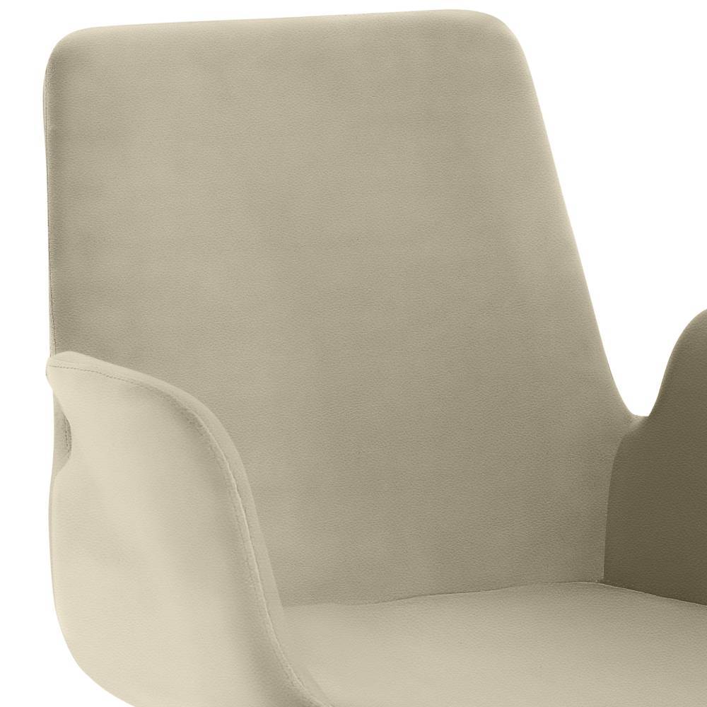 Design-Tischsessel in Taupe - Arcelona