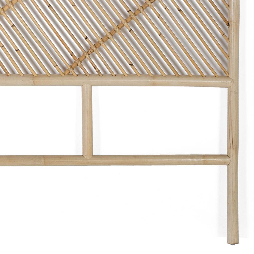 Rattan Bett Kopfteil in Natur - Naas