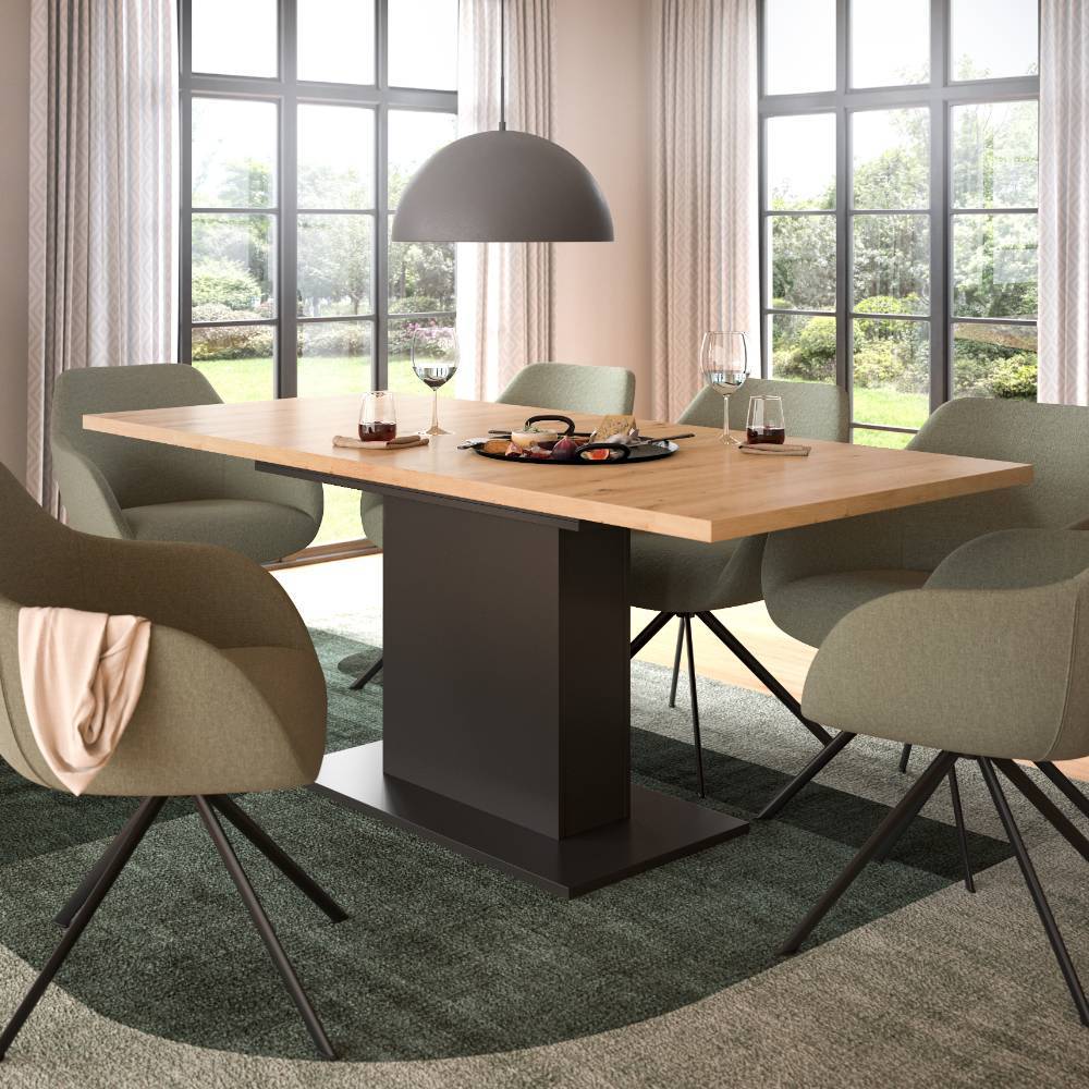 Esszimmer Tisch in Wildeiche Holzoptik - Vasoga