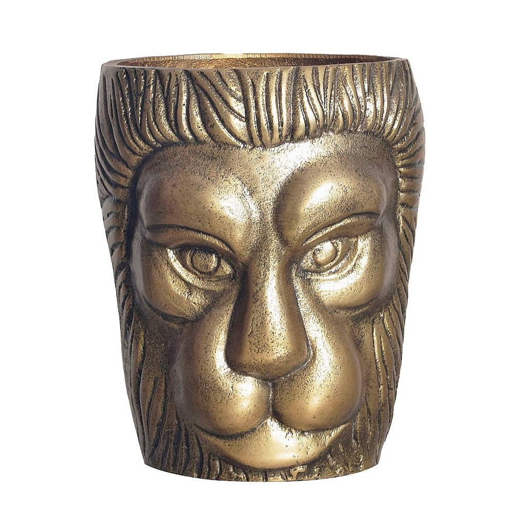 Dekorative Löwen-Vase aus Aluminium - Dosabrina