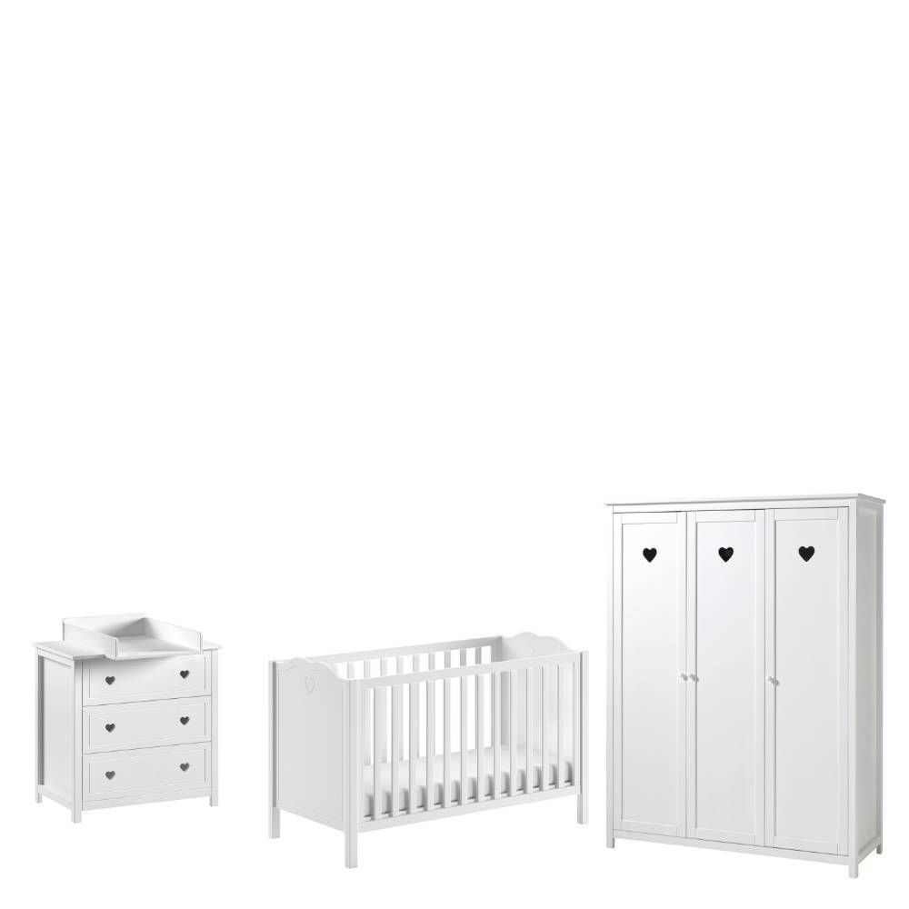 Babyzimmer mit Herz - Grandory (dreiteilig)
