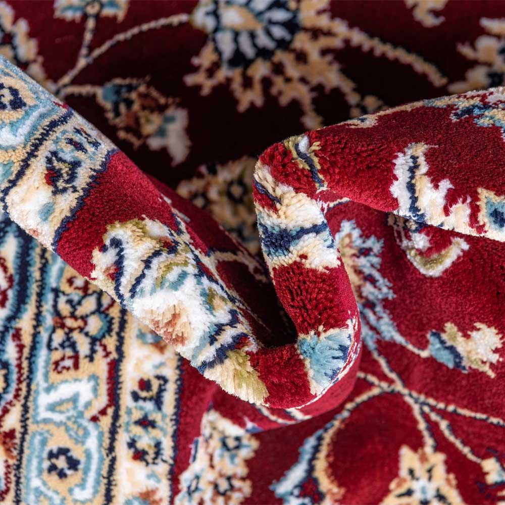 Runder Kurzflor Teppich mit orientalischem Muster - Arona