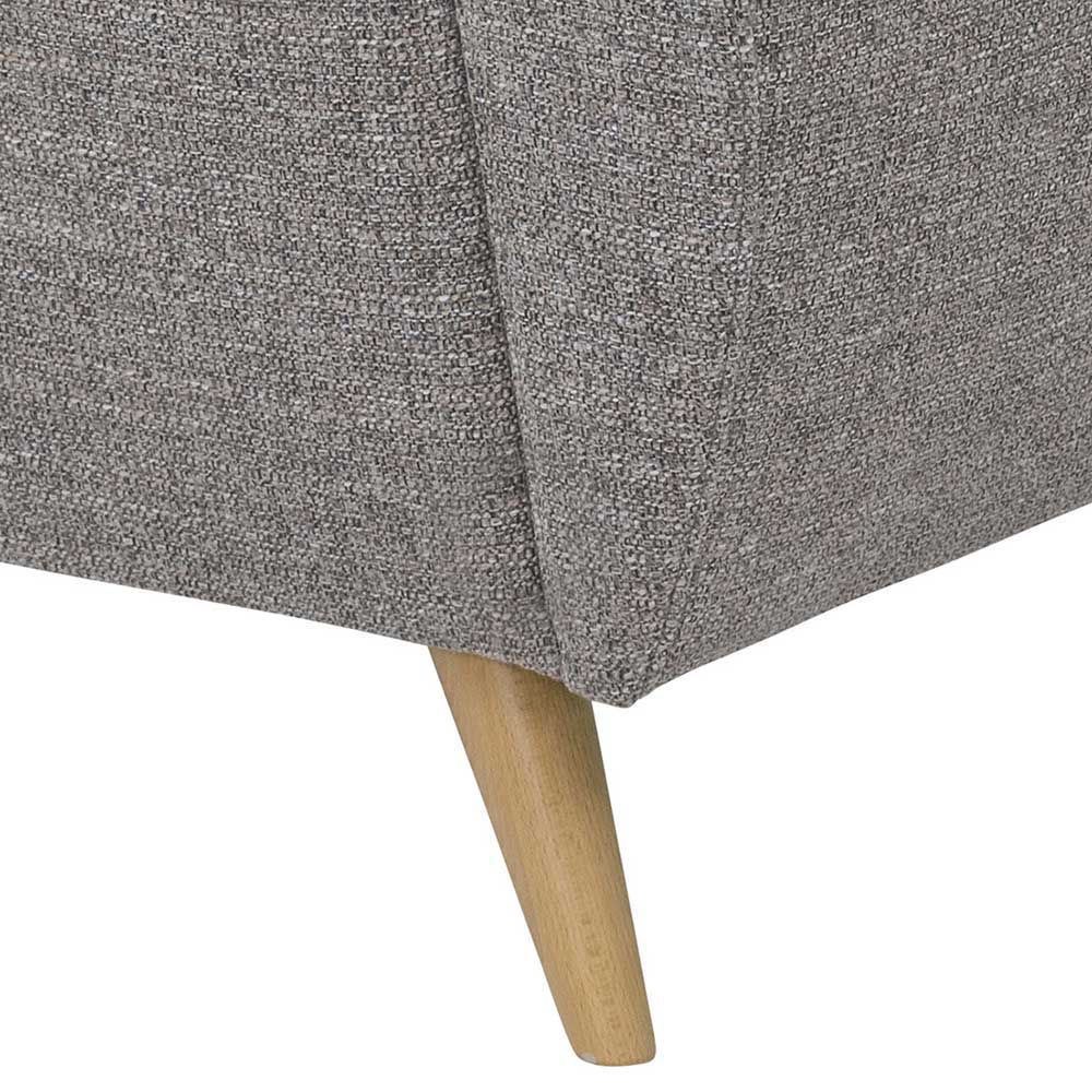 Zweisitzer Federkerncouch in Grau - Durencas