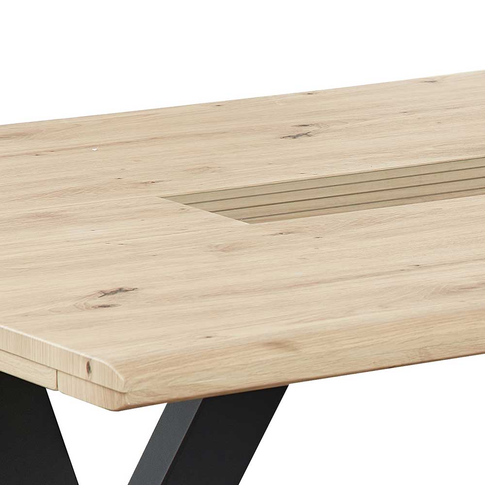Tisch mit X-Fuß-Gestell in modernem Design - Niam