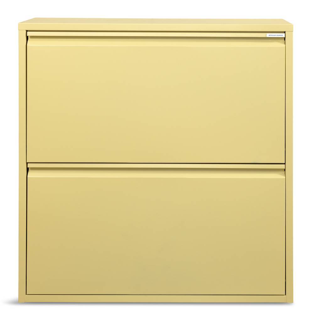 2-Klappen-Schuhschrank in Gelb - Rupicon