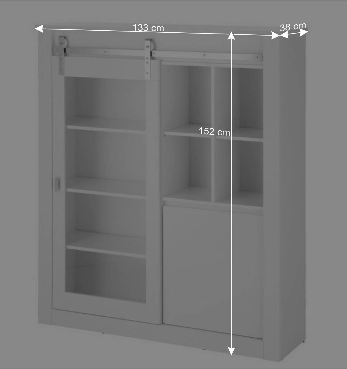 Design-Anbauwand Möbel Set - Memphys (dreiteilig)
