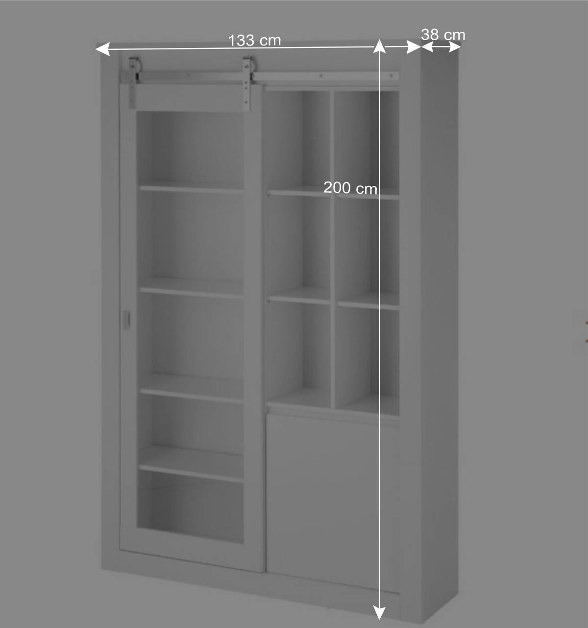 Design-Wohnzimmer-Wohnwand Set - Memphys (dreiteilig)