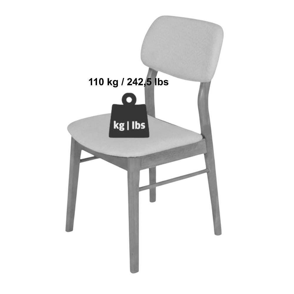Polsterstühle in Offwhite und Schwarz - Pyra (2er Set)