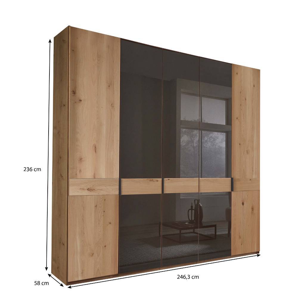 5-türiger Schrank in Eiche Bianco - Vutonia