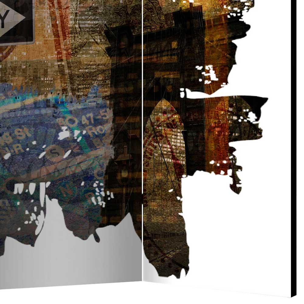 Cooler Paravent mit New York Collage - Lessing
