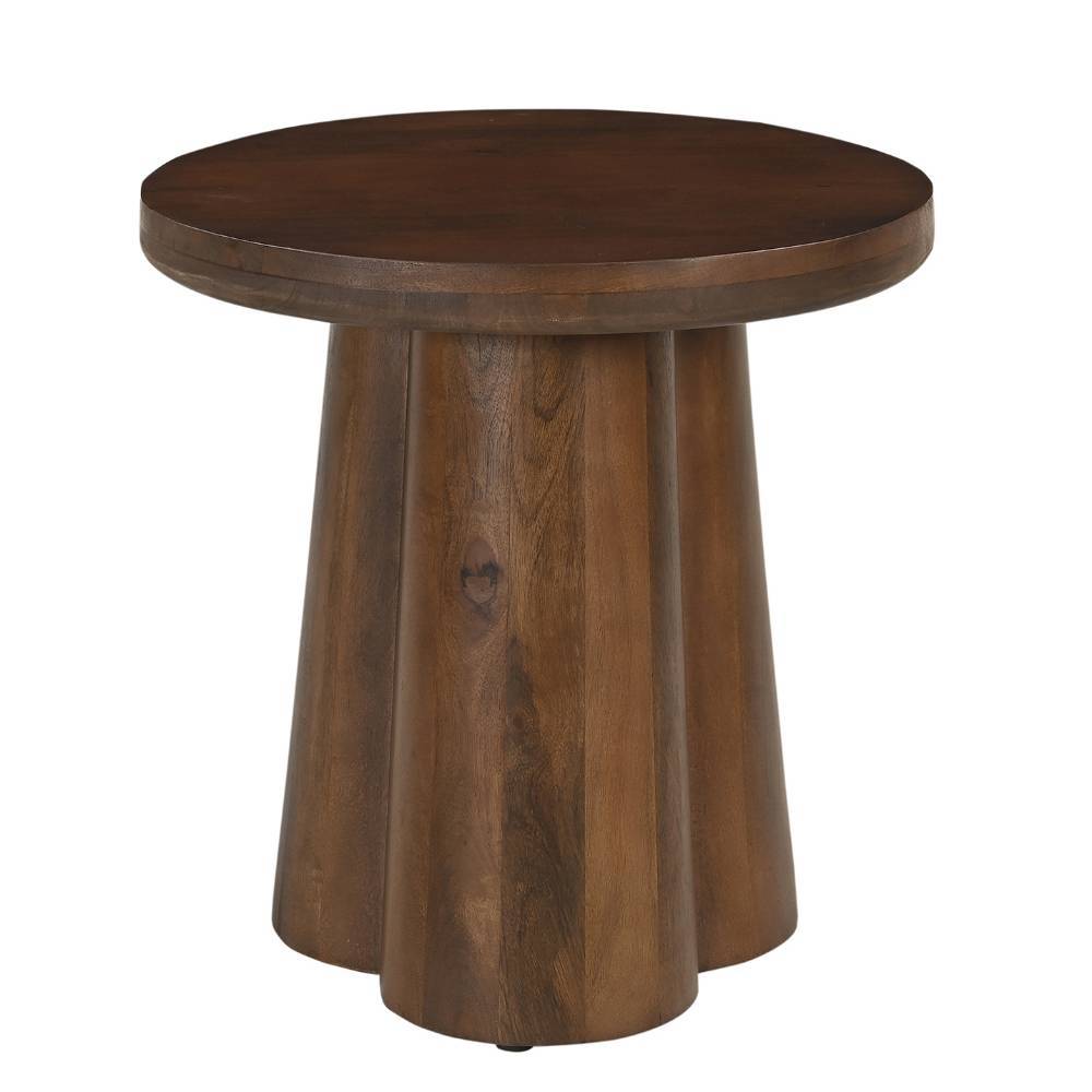 Design-Beistelltisch in Dunkelbraun - Tanky