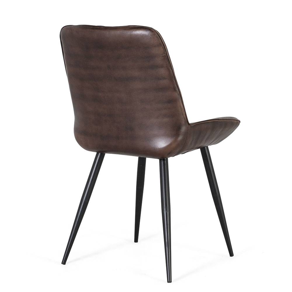 Lederstuhl im Retro-Design - Hocumola