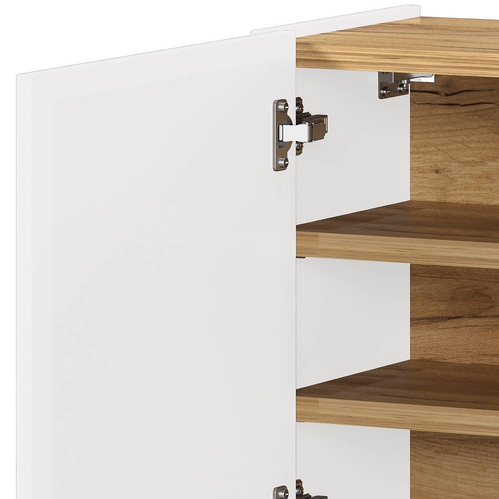 Hänge-Dielenschrank in Weiß - Adendras