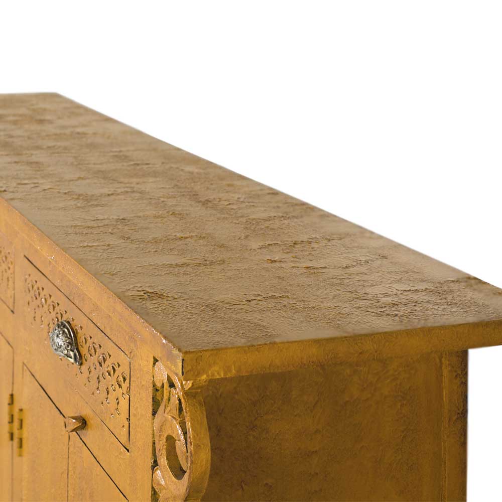Asia Style Sideboard in Ocker Gelb - Nelu