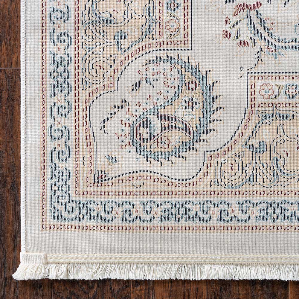Orientalisch gemusterter Teppich in Creme & Braun - Piana