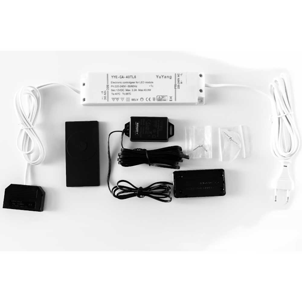 TV Lowboard & Vitrine & Wandboard Set - Apulco (dreiteilig)