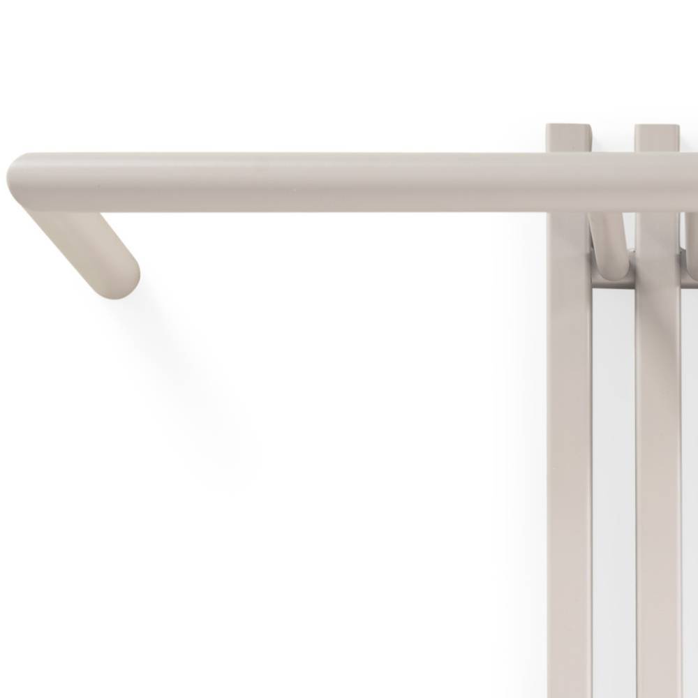Stahl-Garderobe in Taupe - Oleganos