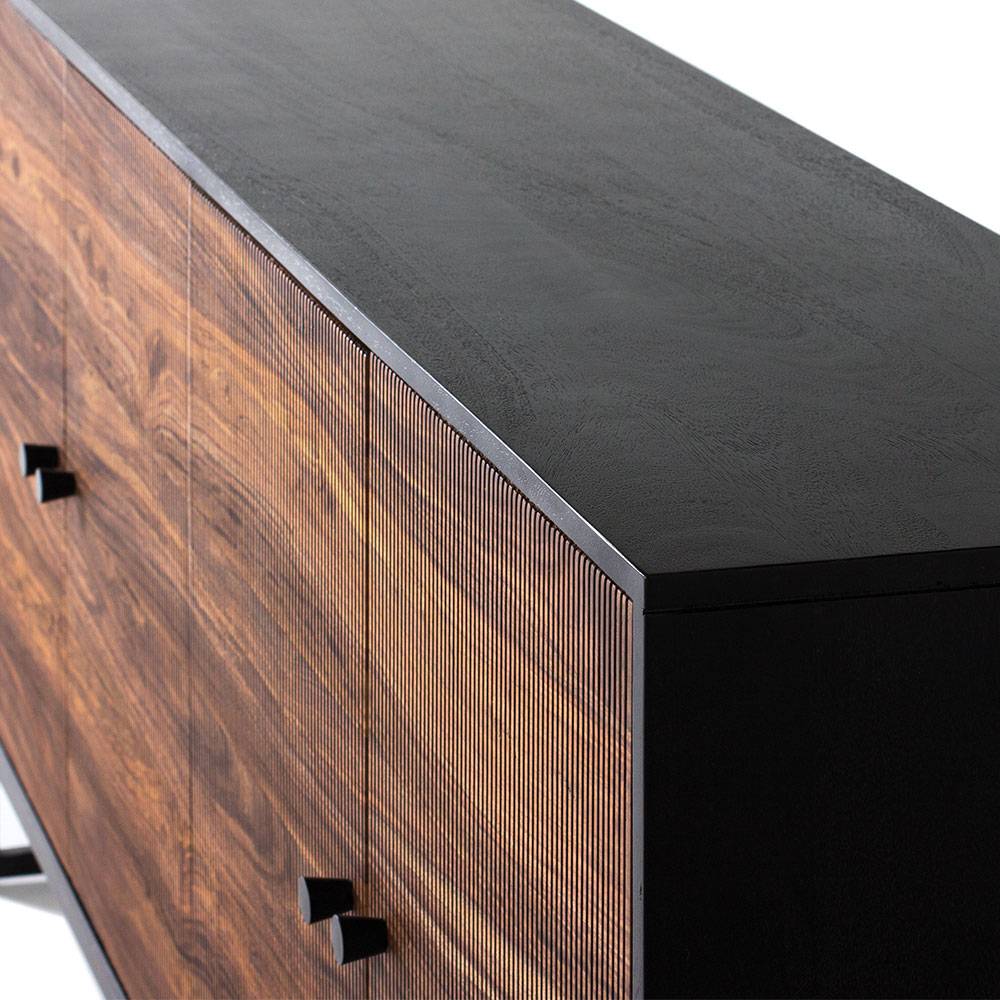 Design-Sideboard aus Mangoholz und Palisander - Ondarroa