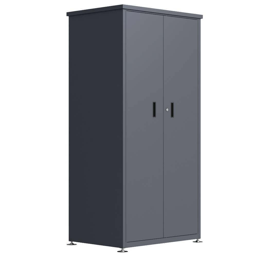 Metall-Gartenschrank mit abschließbarer Doppeltür - Bernardo