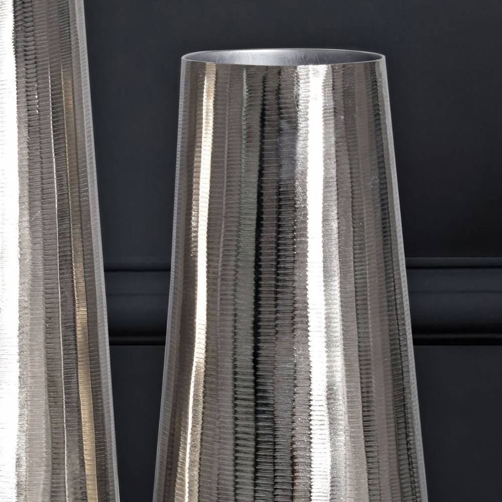 Elegante Vasenkombination aus Aluminium - Lymesca (zweiteilig)