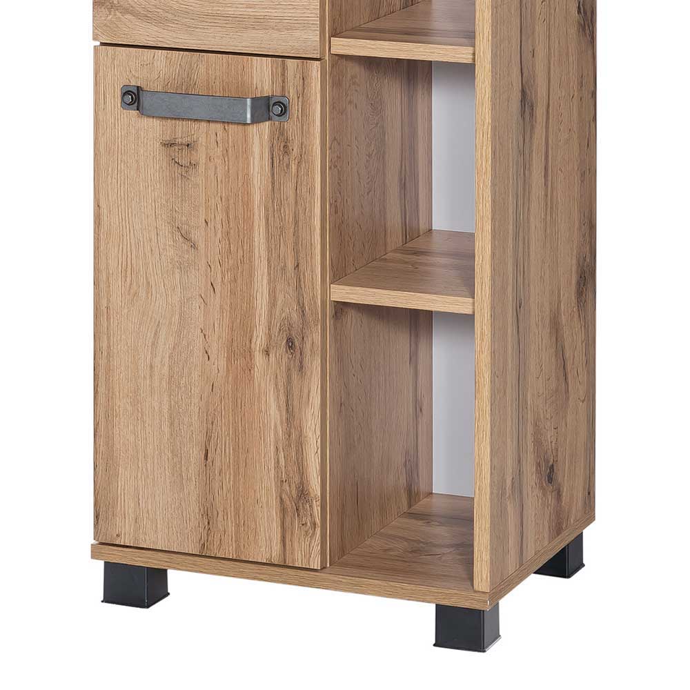 42x164cm Bad-Hochschrank mit Regal - Iskro