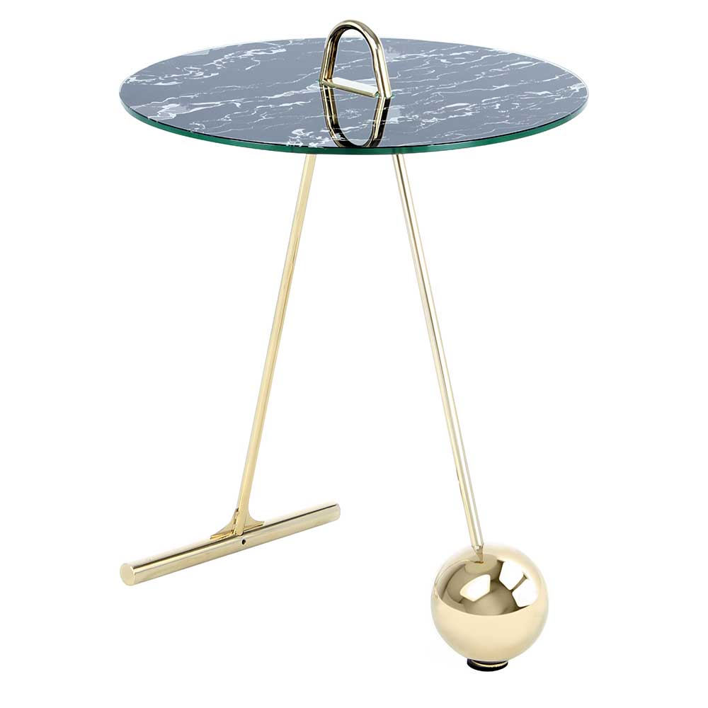Design Tischchen in Schwarz & Gold - Chiceria