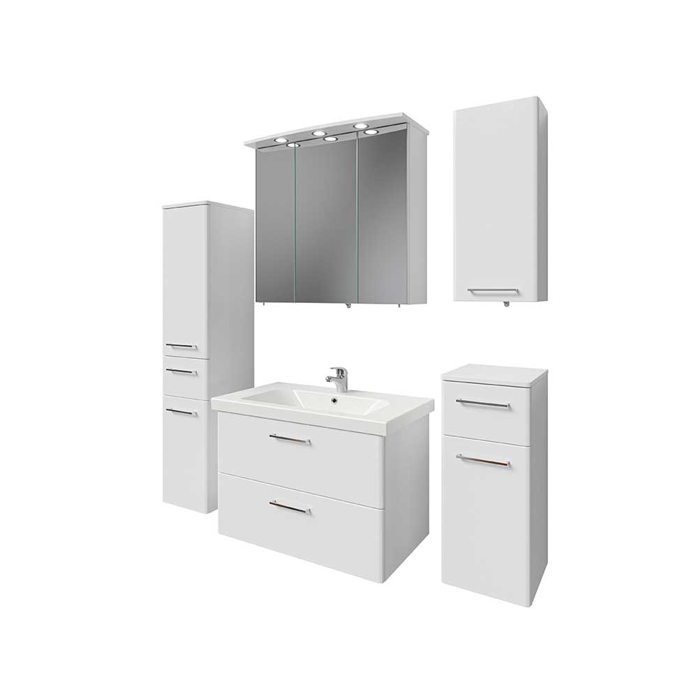 Hängende Badezimmermöbel Set - Bahare (fünfteilig)