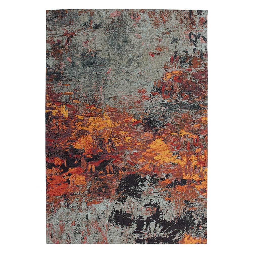 Kurzflor Teppich mehrfarbig gemustert - Eraldo