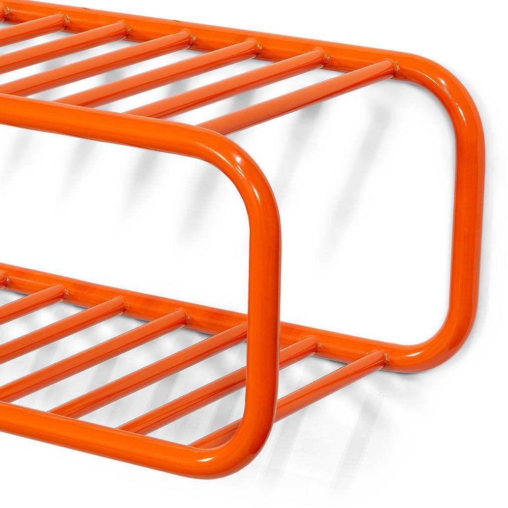 Stahl-Schuhregal in Orange - Lezifa