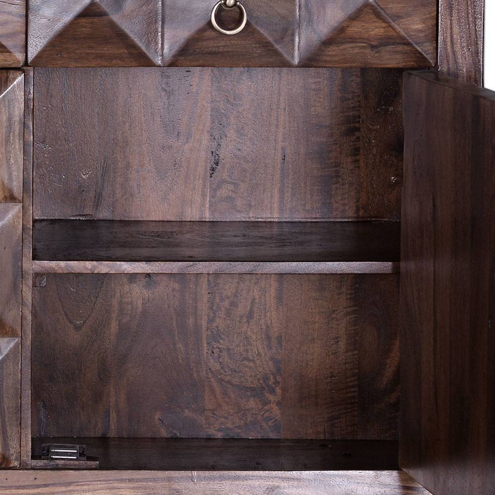 Design Kombi-Kommode aus massivem Rosenholz - Christoma