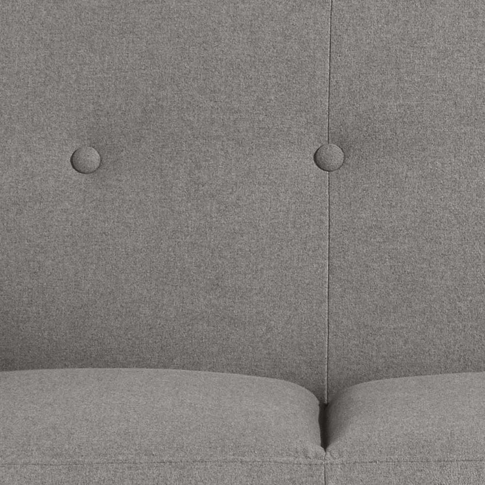 Zweisitzer Sofa in Grau Microfaser - Durencas