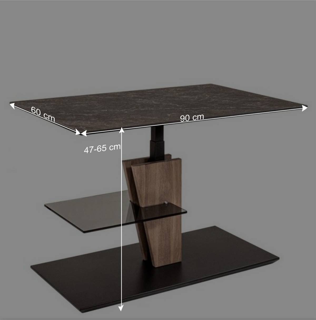 Höhenverstellbarer Wohnzimmer mit Keramik - Abiona