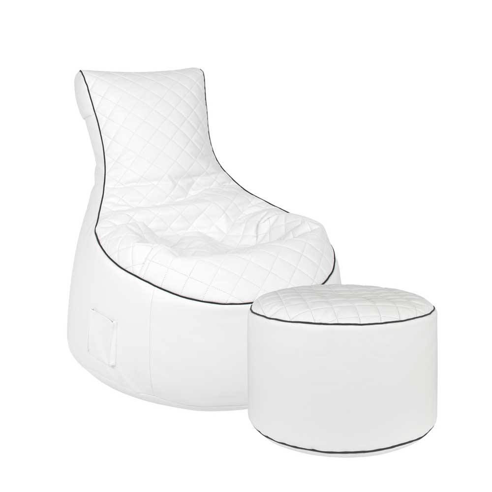 Sessel Sitzsack Mars in Weiß