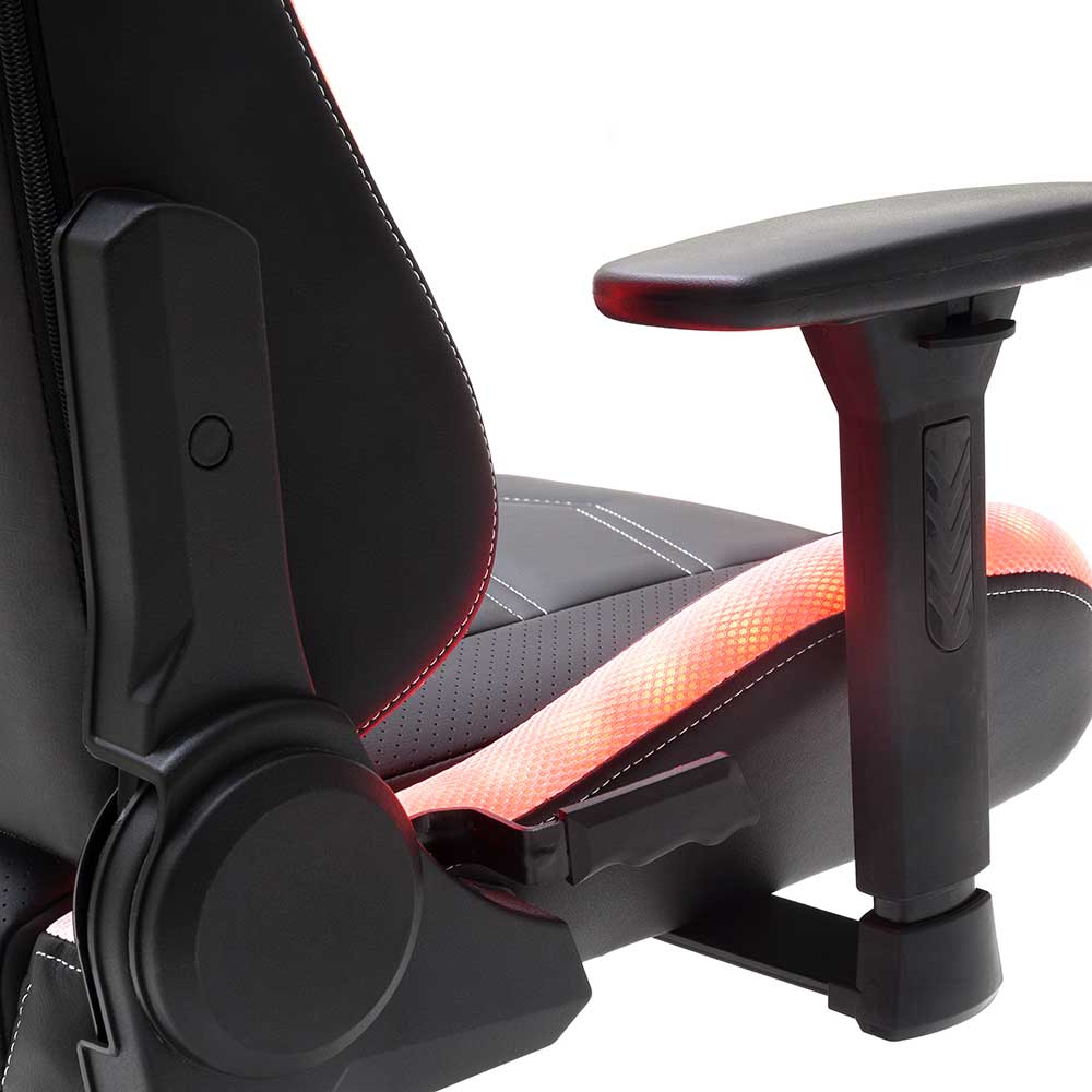 Cooler Gamer PC Stuhl mit LED Beleuchtung - Ricona