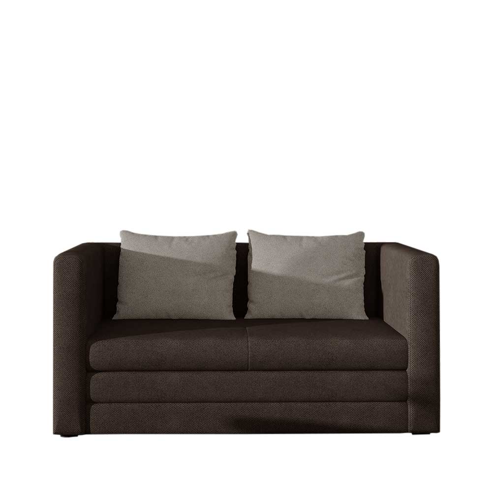 Faltsofa in Braun mit Beige - Optica