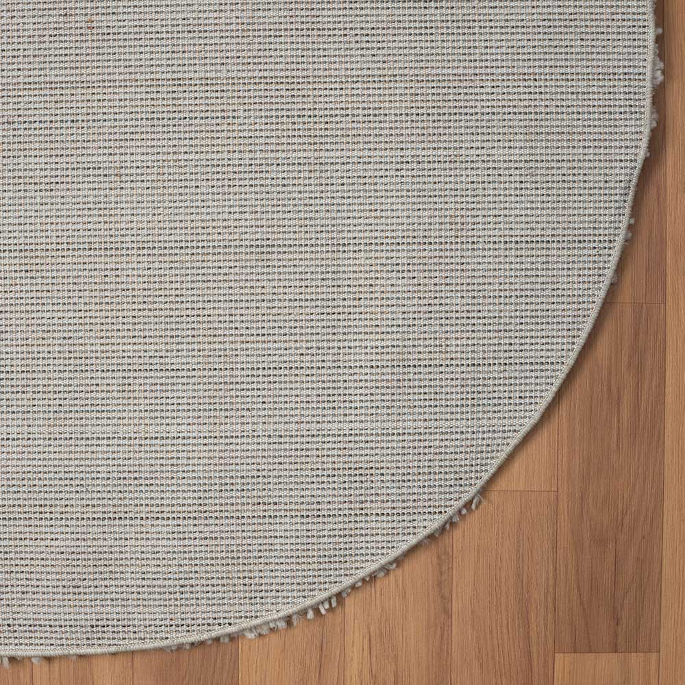 Beigefarbener Teppich in Rund 150 cm - Excellence