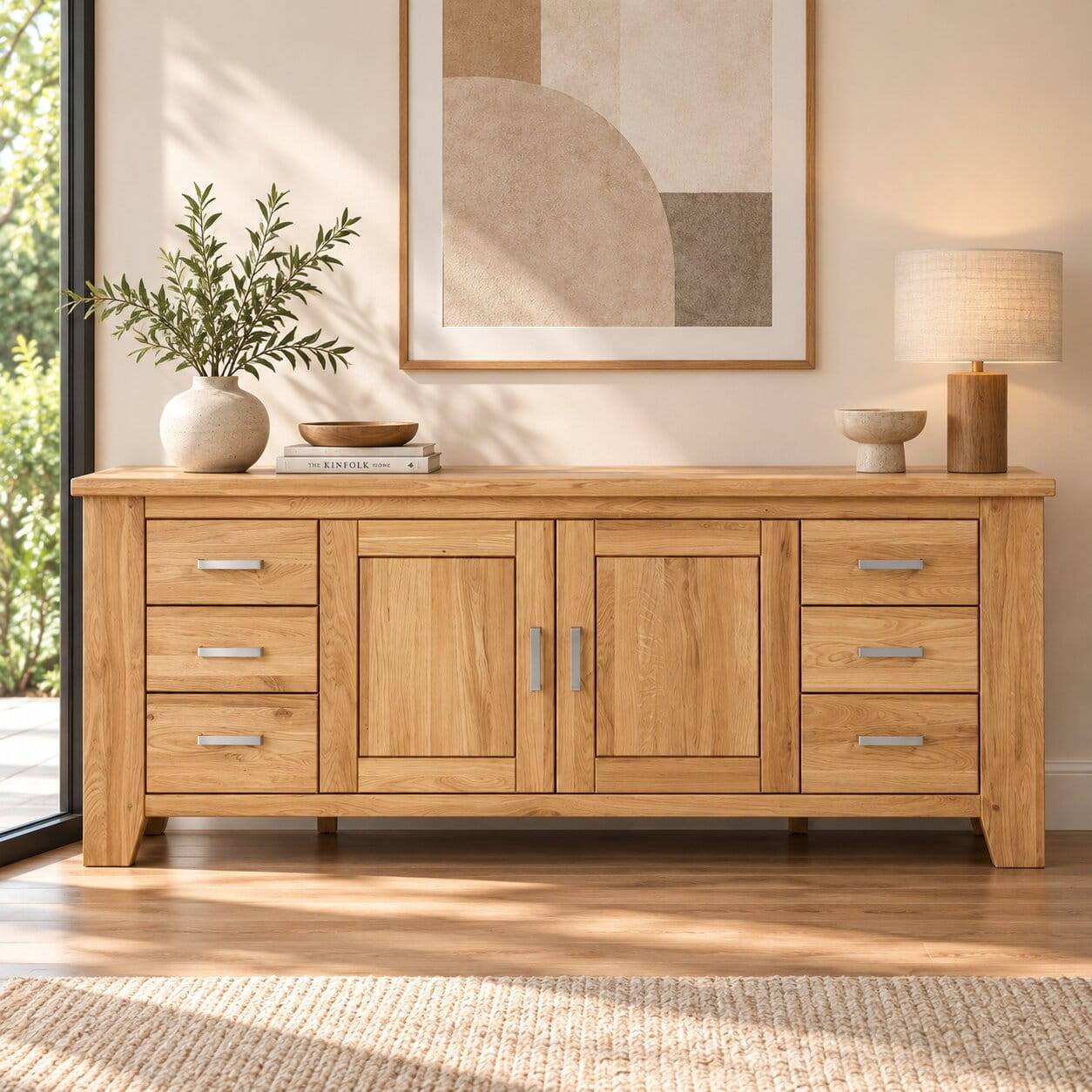 Modernes Wildeiche Sideboard massiv - Miarizia