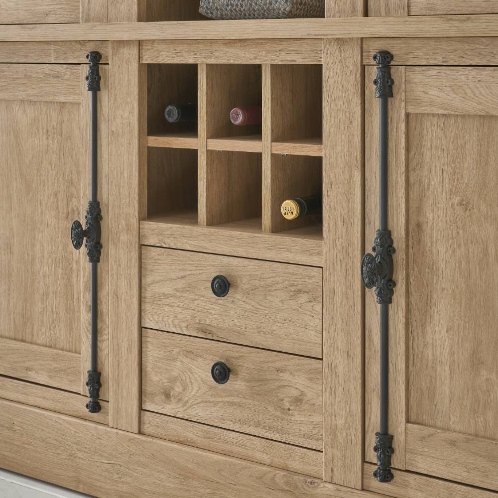 Landhaus-Schrank in Eiche Gold - Hengas
