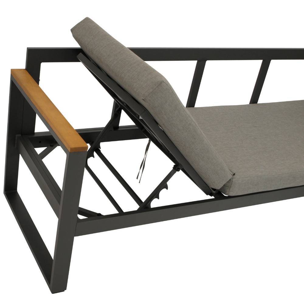 Garten Ecksofa und Tisch Set - Asmatio (zweiteilig)