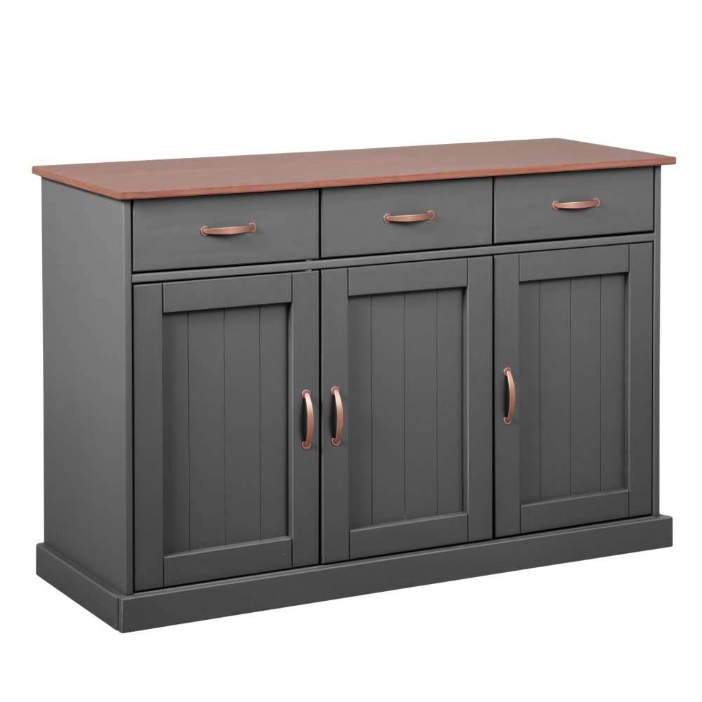 131x86x45 Landhaus Anrichte in Grau & Braun - Nepplan
