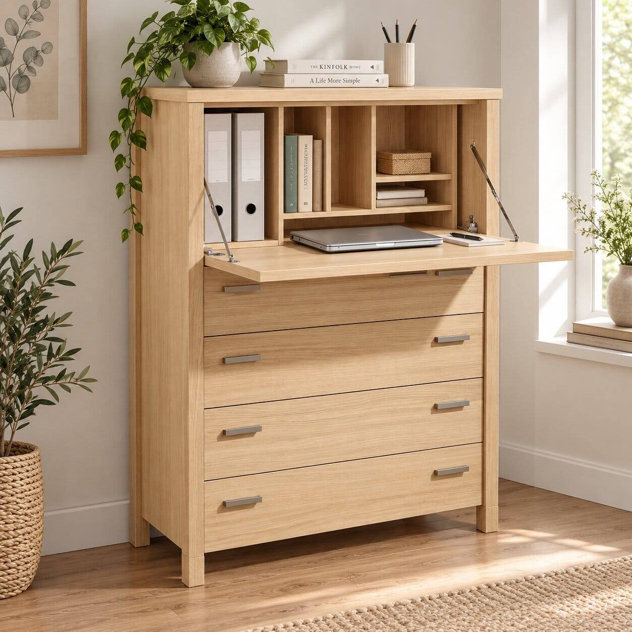 85x110x43 Schrank mit Schreibklappe - Settsura