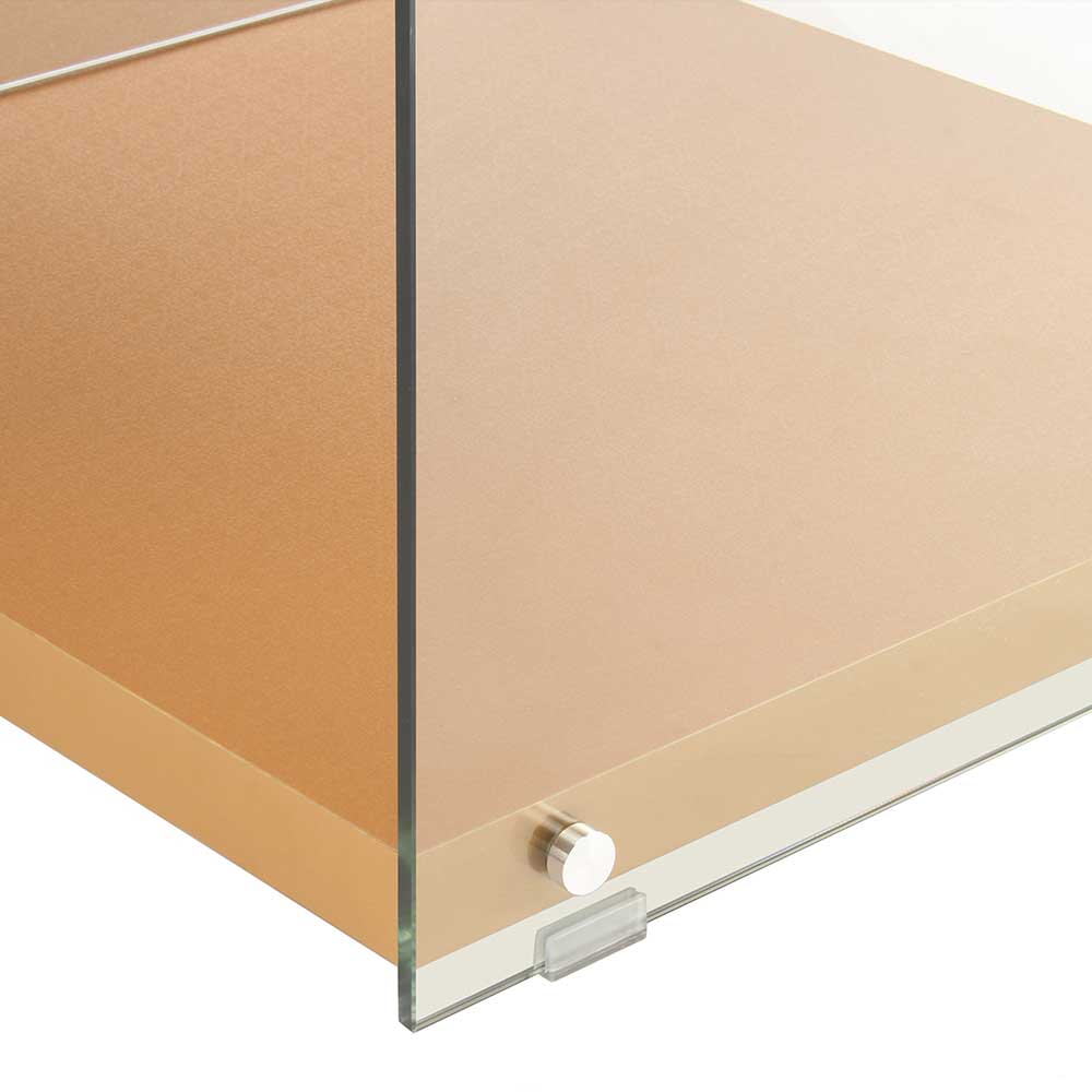 120x45x60 TV Board in Gold & Durchsichtig - Monic