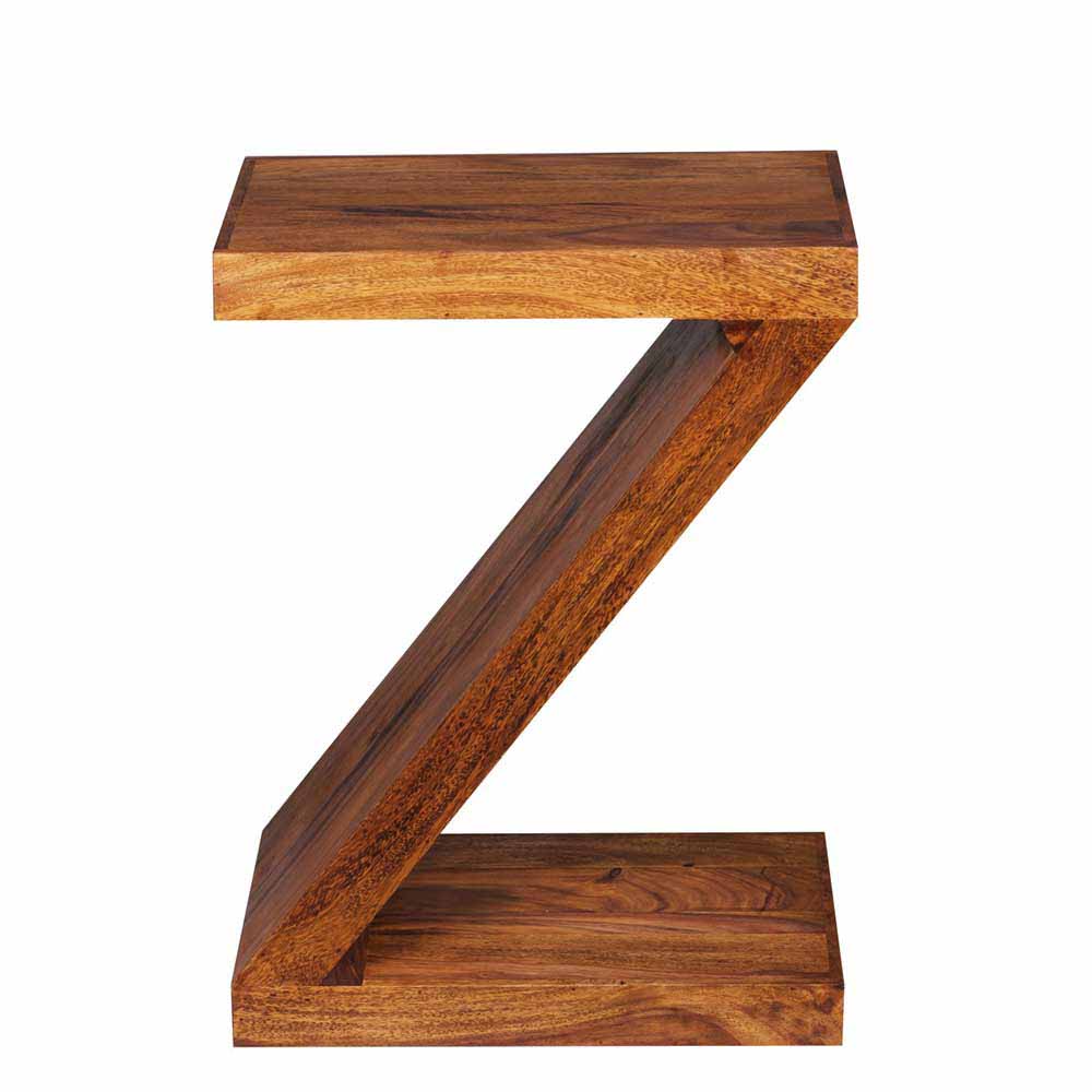 Z-Design Beistelltisch Hoslo aus Holz mit Klarlack